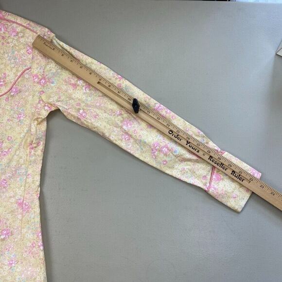 Floral Button Down Shirt - Yellow and Pink - Picture 9 of 15